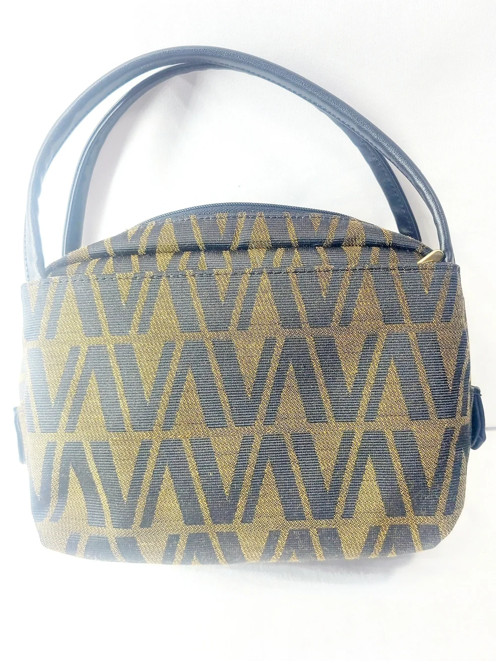 Vincenzo Valentink Women's Patterned Bag in Olive and Black